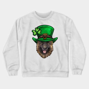 St Patricks Day German Shepherd Crewneck Sweatshirt